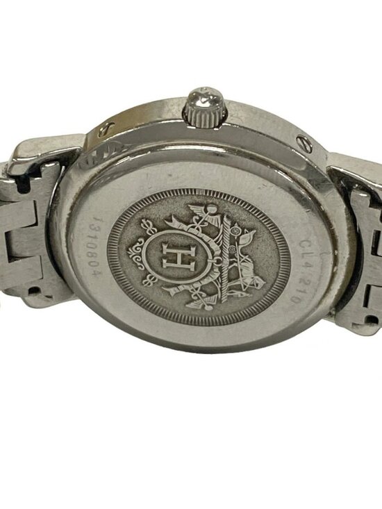 HERMES Clipper CL4.210 1****** Silver Women\'s Wrist Watch